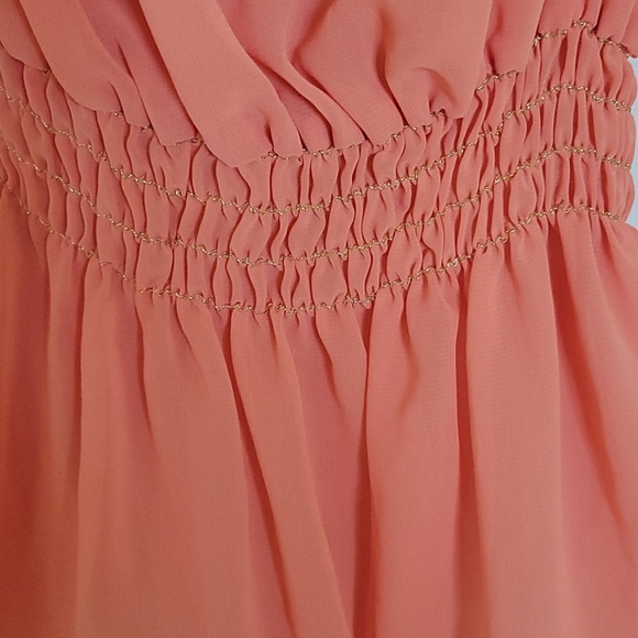 Flowy Orange Tube Top - Picture 2 of 4